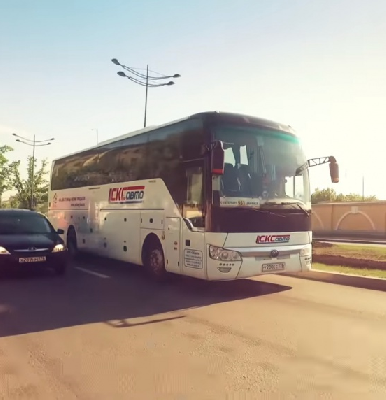 Автобус YUTONG с большим пробегом.